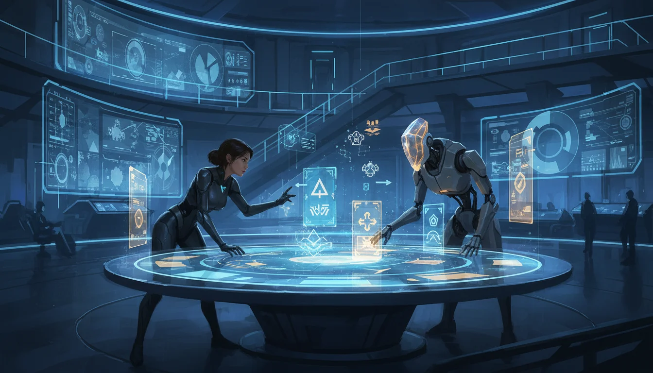 Strategist and agent planning over a holographic battlefield